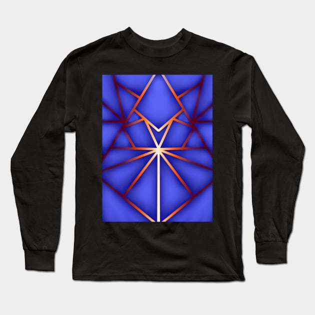 Sapphire Sunset Long Sleeve T-Shirt by Aesir_Artwork